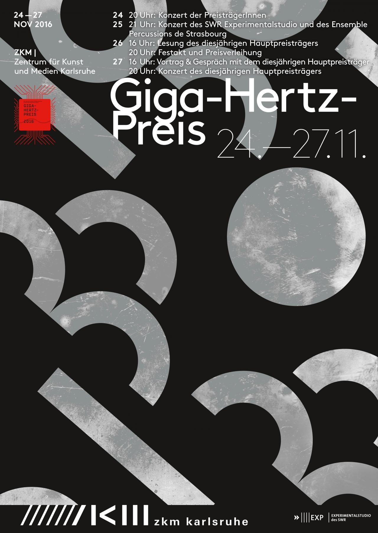 Poster Giga-Hertz Award 2016 at ZKM | Karlsruhe