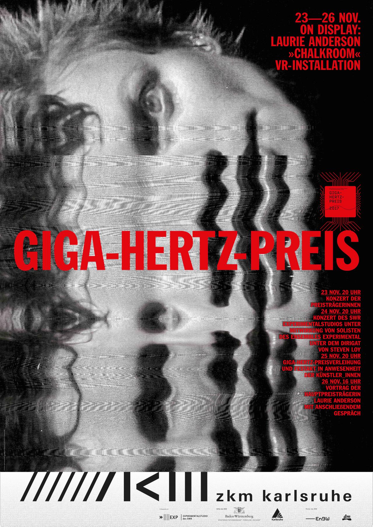 Plakat des Giga-Hertz-Preis 2017 am ZKM | Karlsruhe