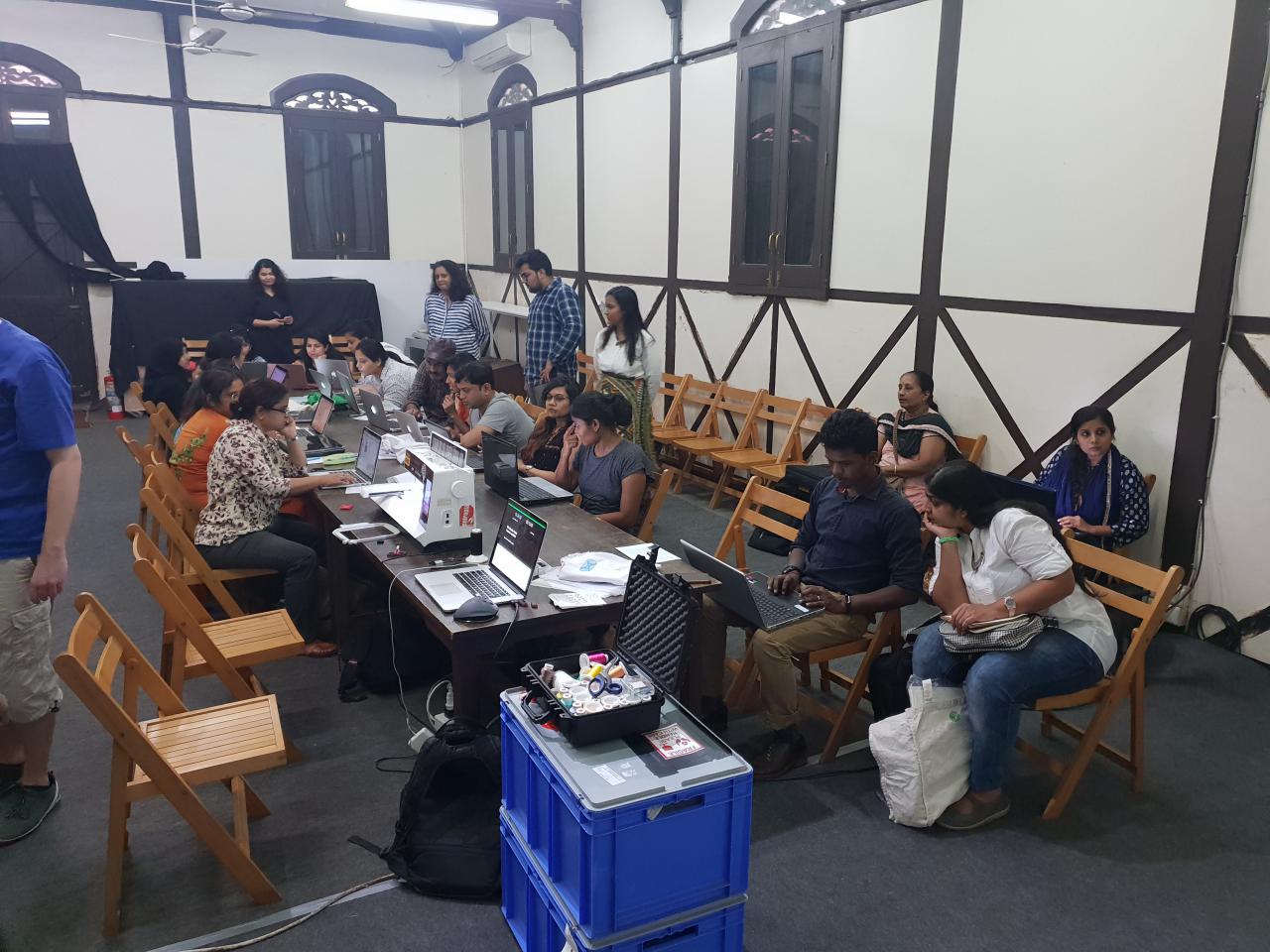 Participants of the »Digital Embroidery« Workshop at the Dr. Bhau Daji Lad Museum in Mumbai