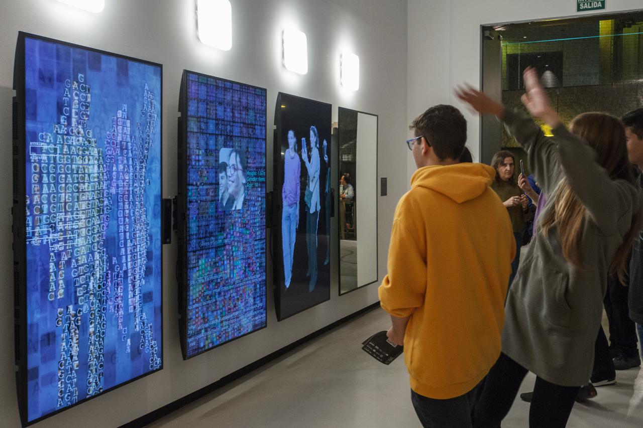 View into the exhibition »Open Codes. We are Data« in Bilbao