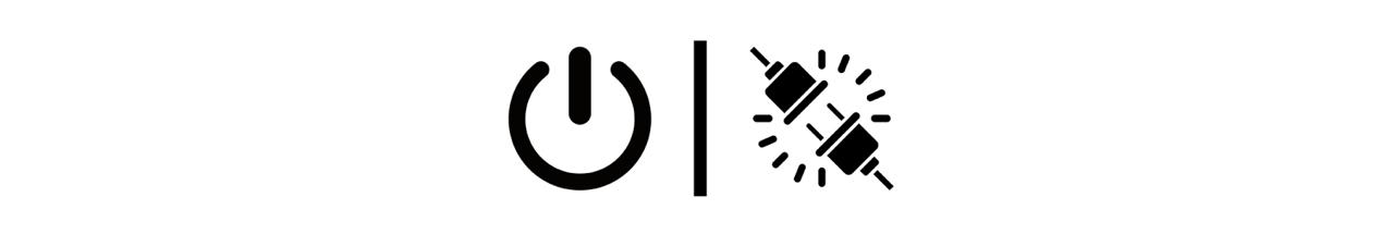 Standby and unplug icon