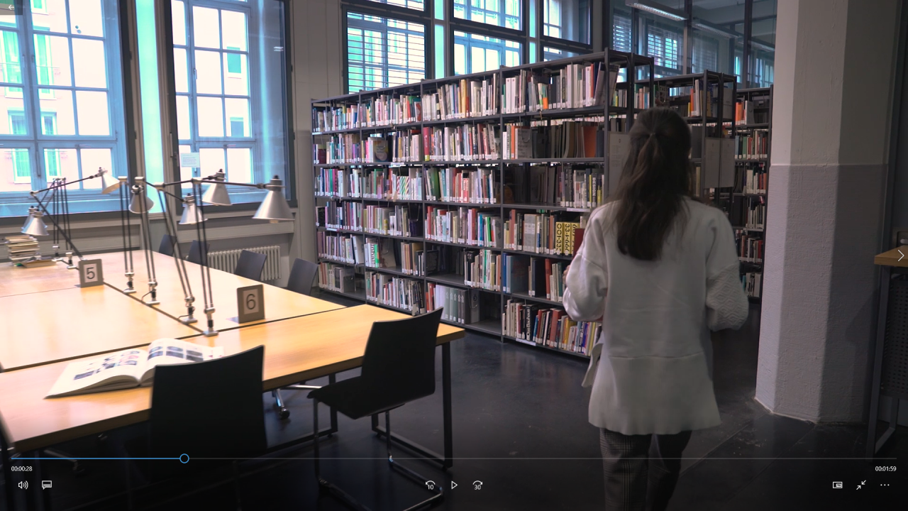 Screenshot from the library image film