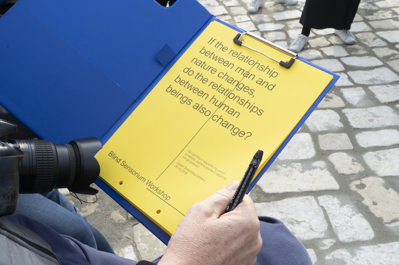 A close-up of a clipboard with a text.