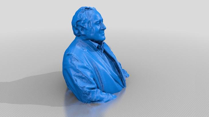3D-print of Peter Weibel
