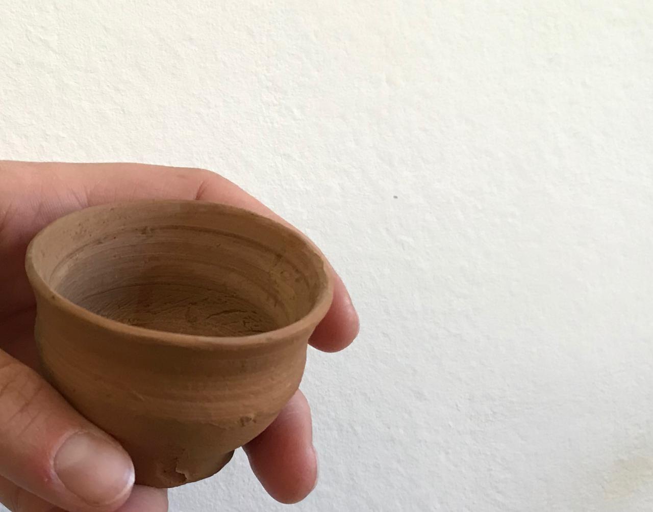 Small clay bowl