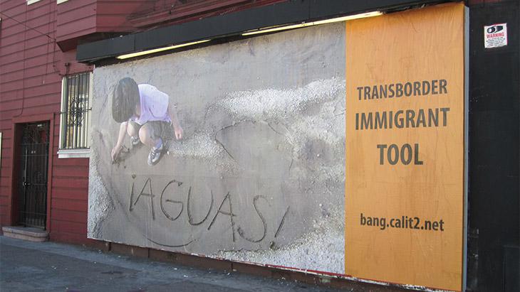 Poster about the Transborder Immigrant Tool