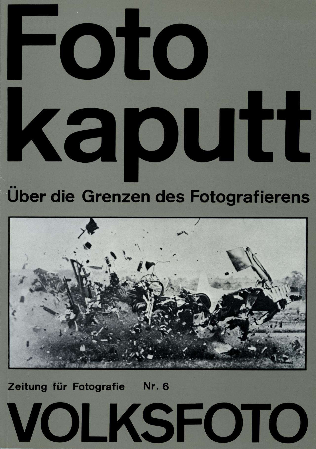 Andreas Seltzer und Dieter Hacker (Hg.), Volksfoto. Zeitung für Fotografie. Über die Grenzen des Fotografischen, Nr. 6, 7. Produzentengalerie, Berlin, 1980.