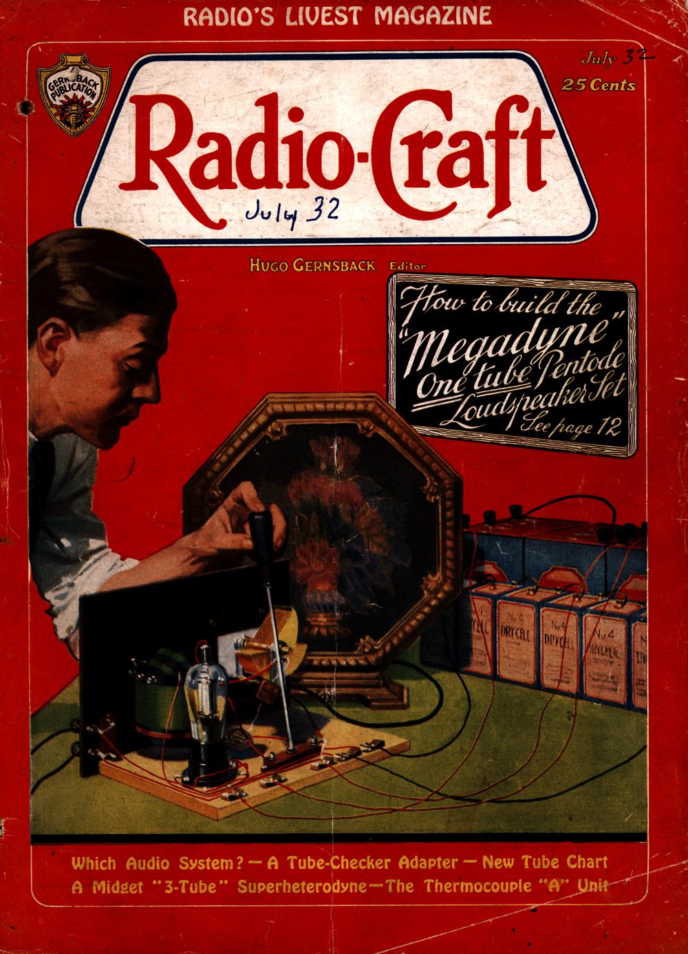 1932 - Radio-craft. and popular electronics; radio-electronics in all its phases - Vol. 4, No. 1