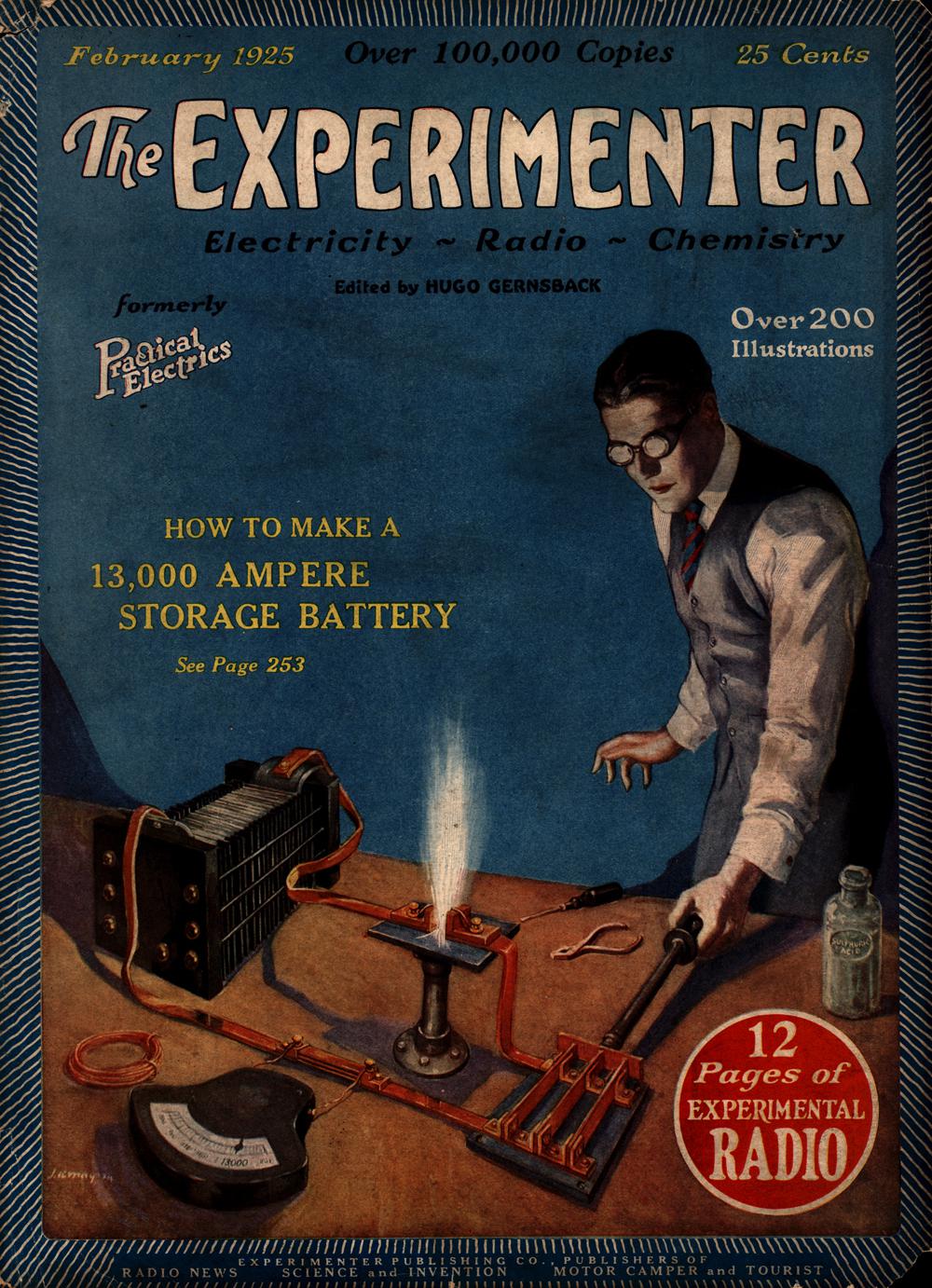 1925 - The experimenter. electricity, radio, chemistry - Vol. 4, No. 4