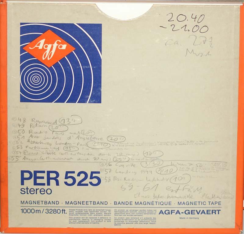 Audio tape from the Rudolf Frisius Archive