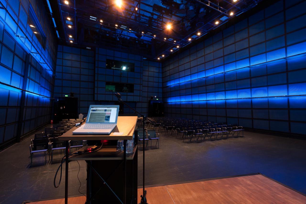 The ZKM_Media Theater; view from stage