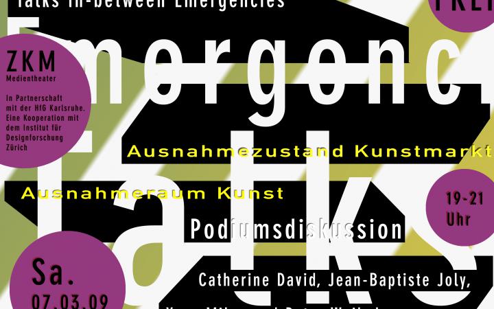 Poster der Konferenz »Talks in-between Emergencies«