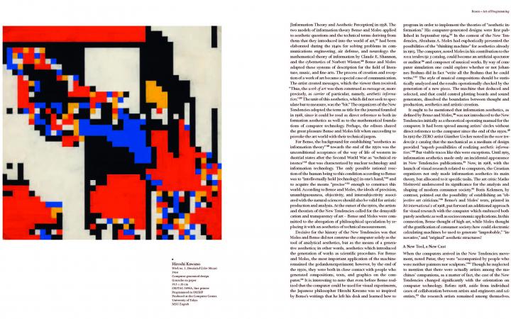 Sample page of the book »A Little-Known Story about a Movement, a Magazine, and the Computer's Arrival in Art«
