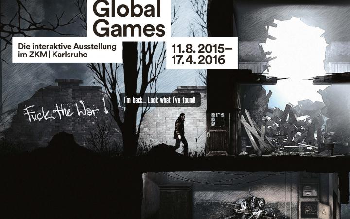 Innenseite Faltblatts zur Ausstellung »Global Games«