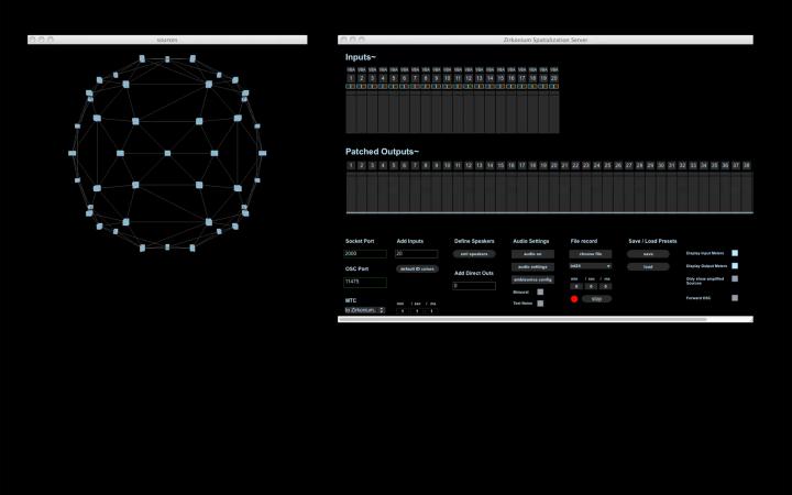 Screenshot von inputs und outputs