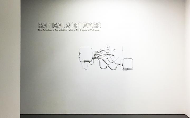 View of the exhibition »Radical Software«: Exit