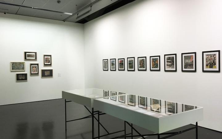 View of the exhibition »Nanni Balestrini. Wer das hir liest braucht sich vor nichts mehr zu fürchten«
