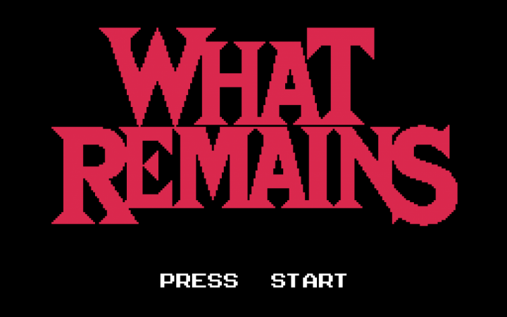 Bild des Starts vom Videospiel »What Remains« der niederländischen Künstlerin Marloes de Valk