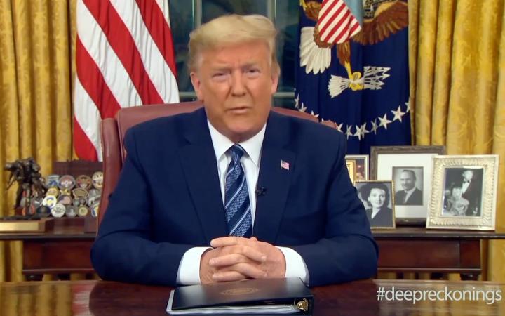 Ein Deep-Fake- Video von Donald Trump im Oval Office
