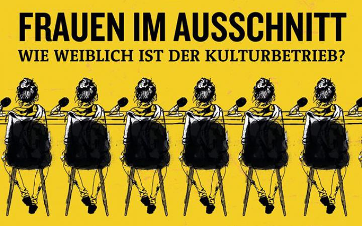 Poster of the theme day »Frauen im Ausschnitt« at the ARD radio play days.