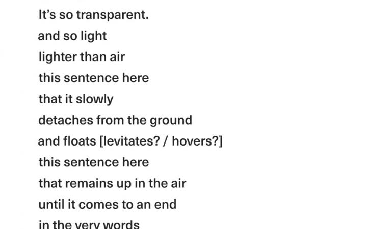 Hologramm. Gedicht von Hans Magnus Enzensberger