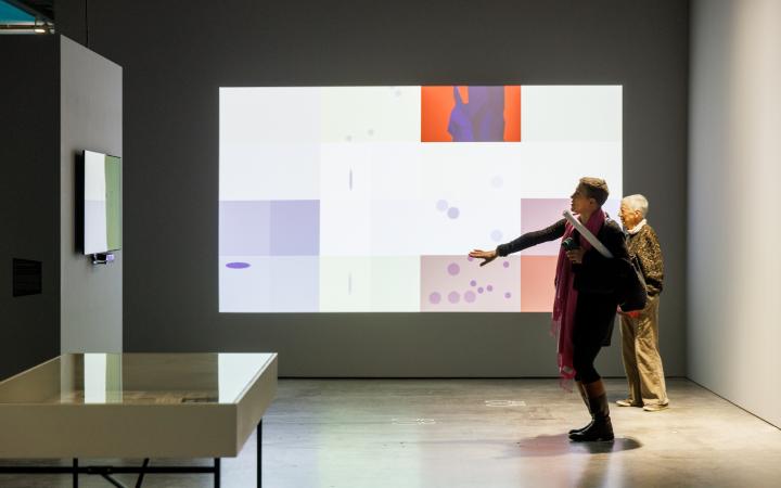 Exhibition view »Analivia Cordeiro. From Body to Code« at ZKM | Center for Art and Media Karlsruhe, 2023.