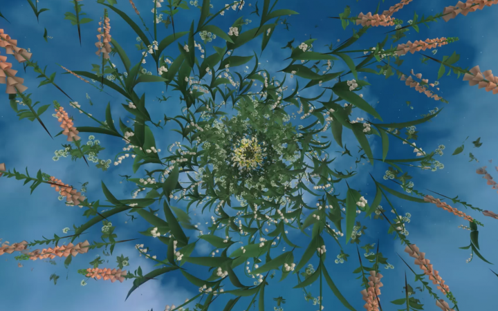 Floral structure in circular form