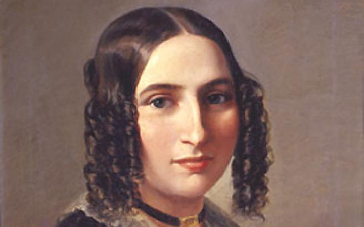 Portrait of the female composer Fanny Hensel 1842