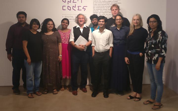 Das Bild zeigt die GewinnerInnen des Coding Culture Hackathons in Mumbai