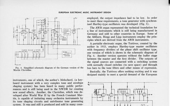 Harald Bode: »European Eletronic Music Instrument Design« (1961)