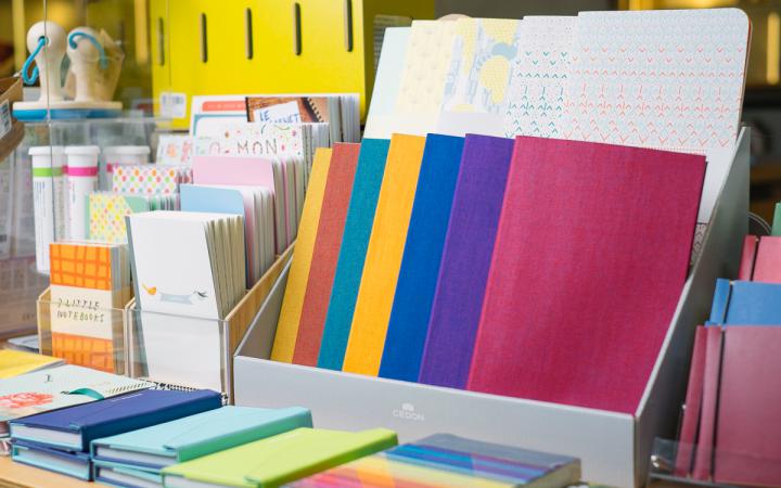 A colorful diversity of notebooks in the ZKM | Shop