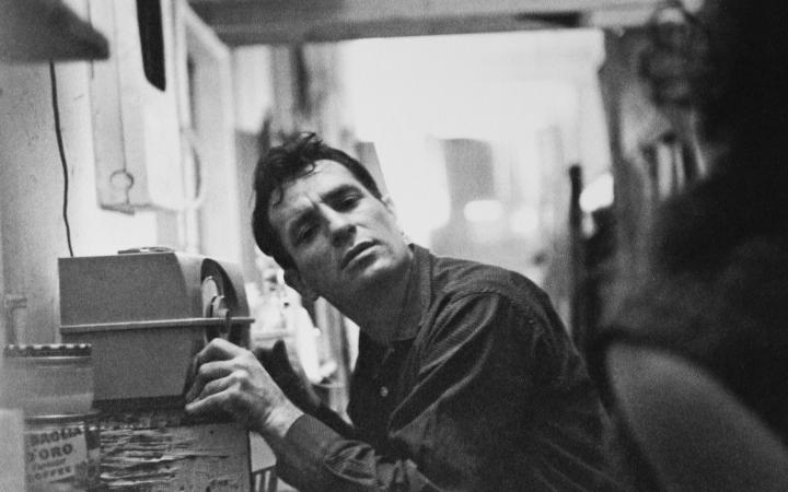 Jack Kerouac listening to the radio