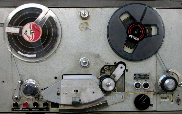 Tape recorder from the historical studio Hermann Heiß