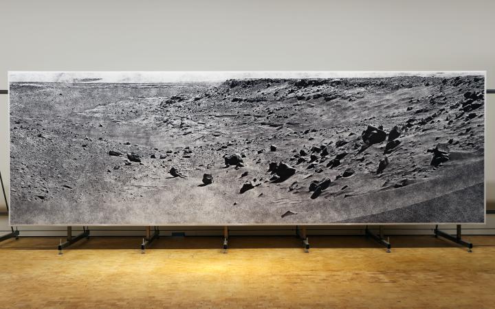 Big picture of a moonscape