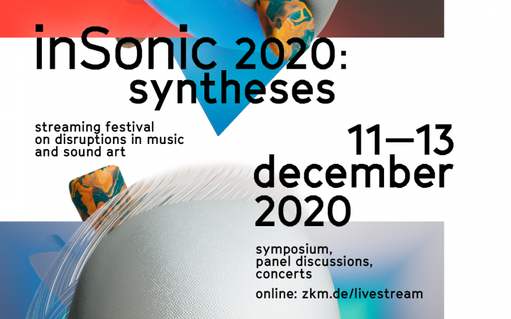 Visual of the »inSonic 2020« festival at the ZKM Karlsruhe.