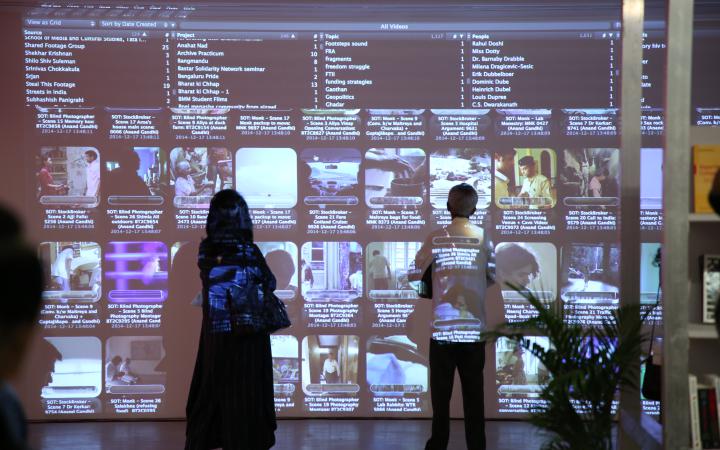 Blick in die Ausstellung »Open Codes. Digital Culture Techniques«, Mumbai. 