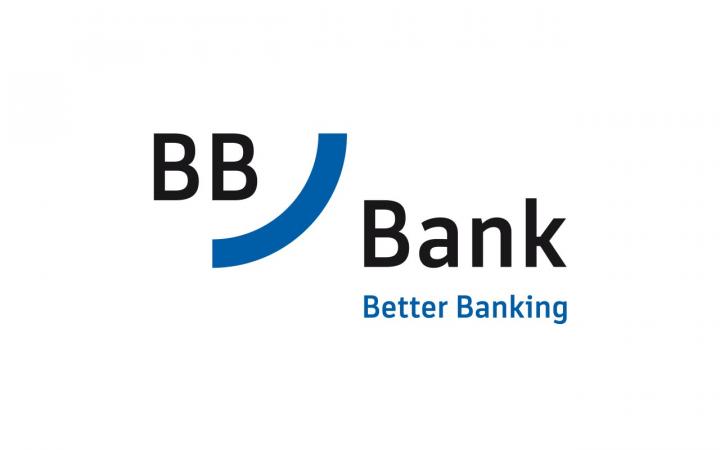 Font and Logo of BB Bank on white Background