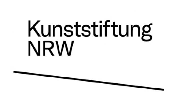 Logo of the NRW Kunststiftung in black and white