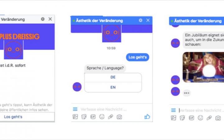 Chats on Facebook Messenger with the chatbot Appliedguide in Vienna 