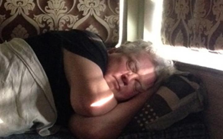 Bild eines schlafenden Mannes