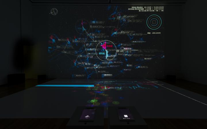 Realtime visualization of Tokyo Stock Exchange