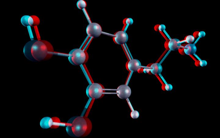 A molecule in 3 D