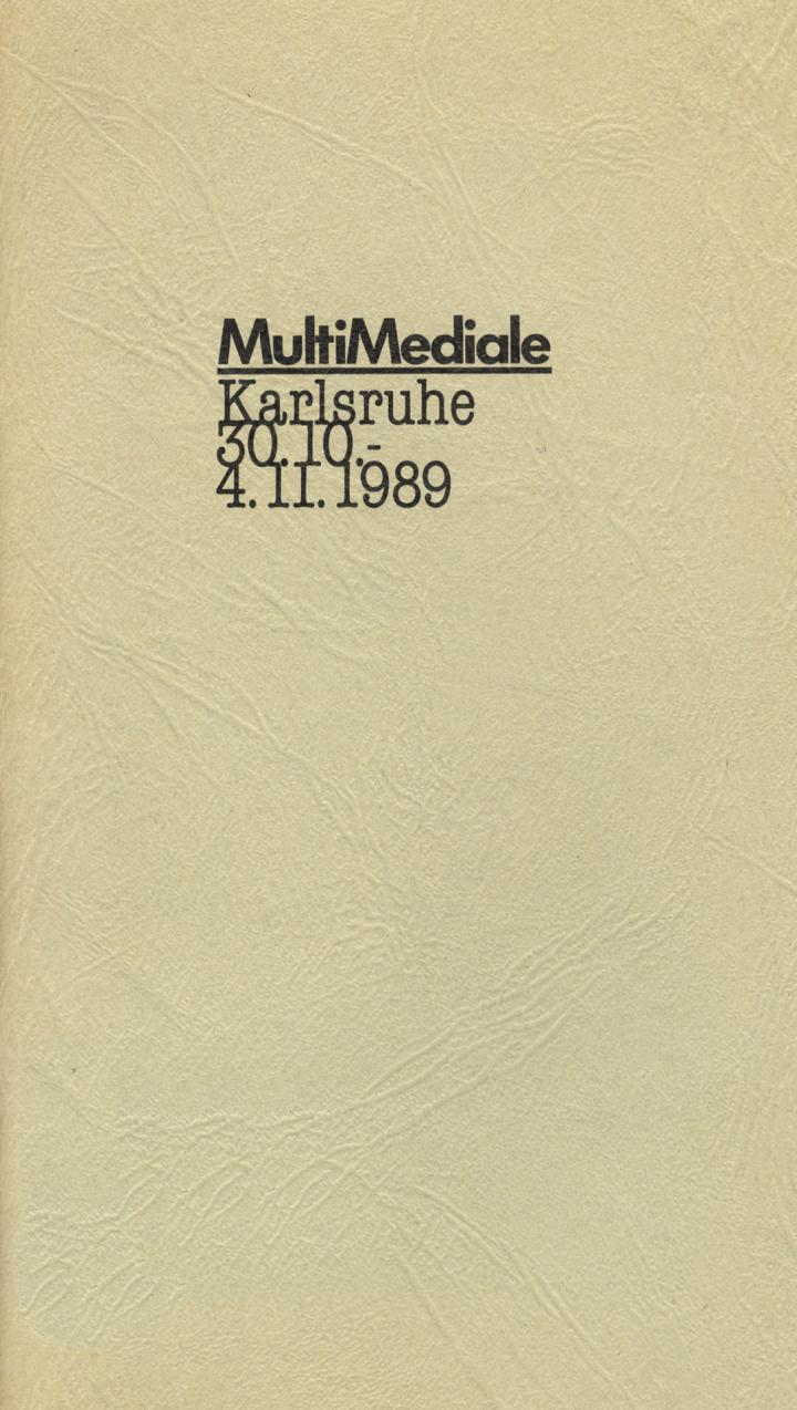 Cover of the publication »MultiMediale«