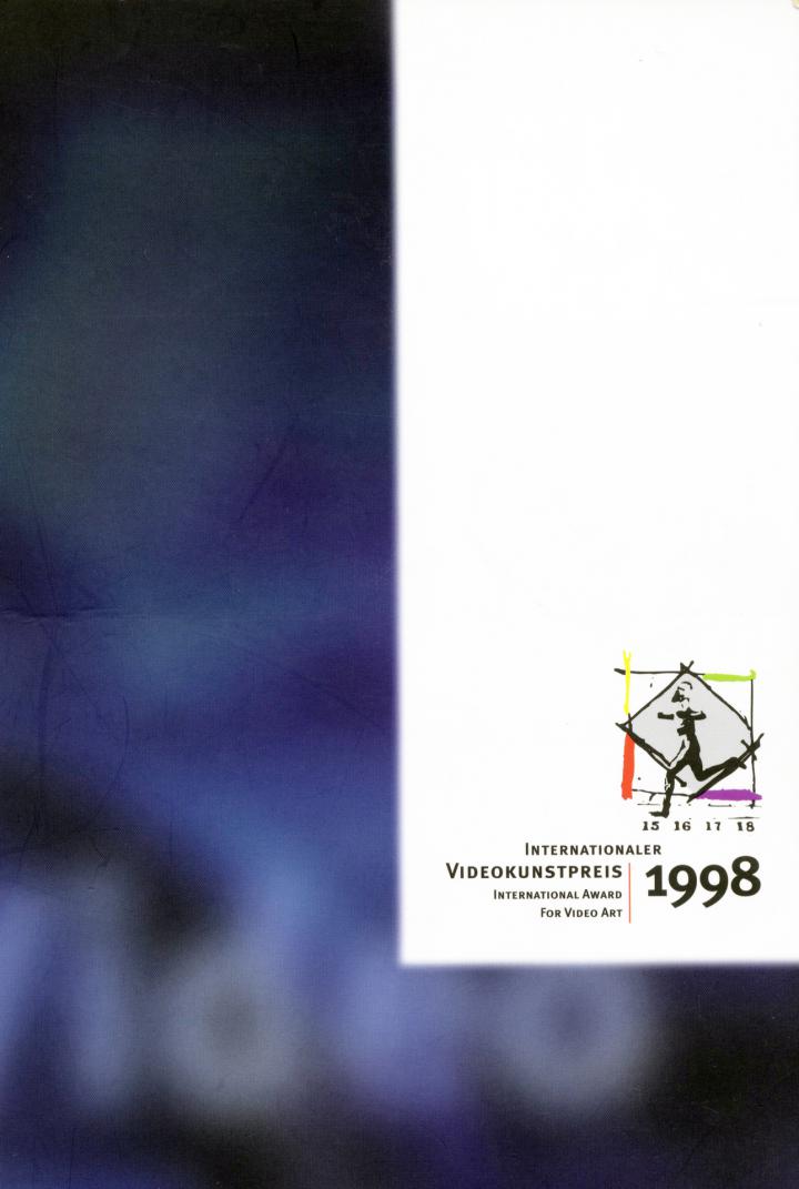 Cover of the publication »Internationaler Videokunstpreis 1998 / International Award for Video Art 1998«