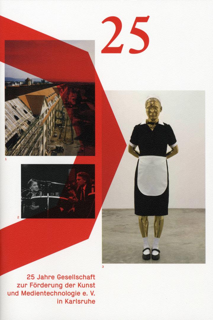 Cover of the publication »25 Jahre Gesellschaft zur Förderung der Kunst und Medientechnologie e. V. in Karlsruhe«