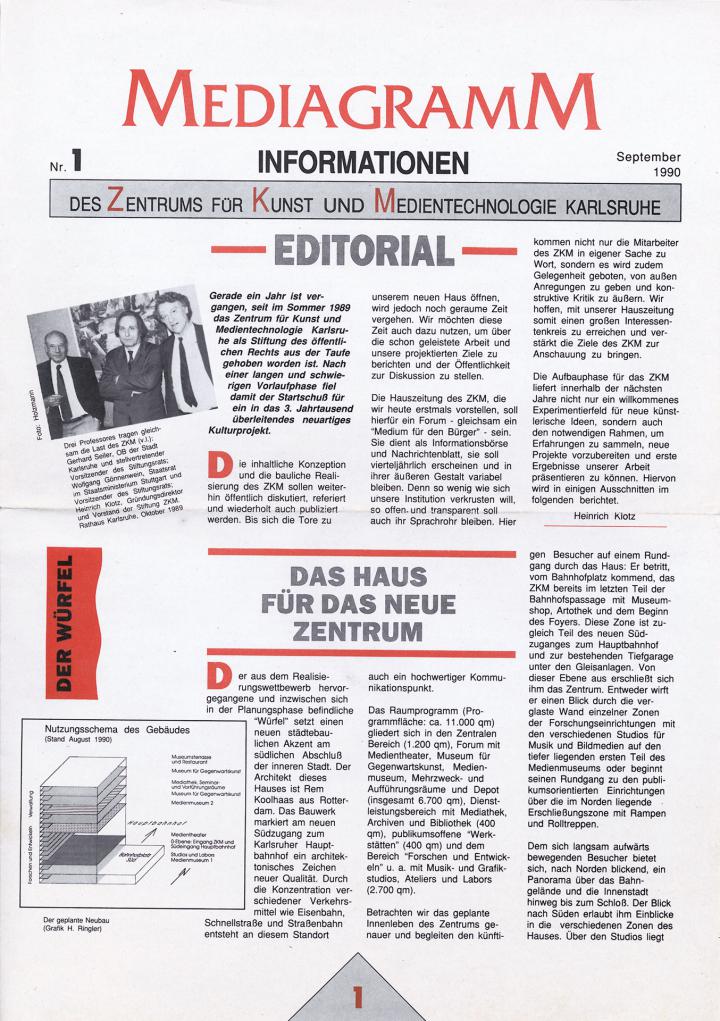 Cover of the publication »Mediagramm Nr. 1«