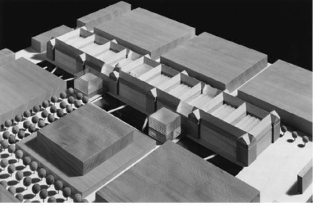 Model design of hall redevelopment.