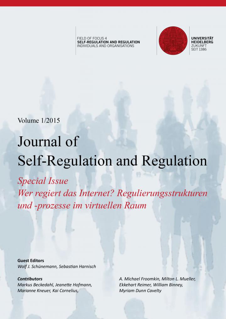 Cover of the Journal of Self-Regulation and Regulation