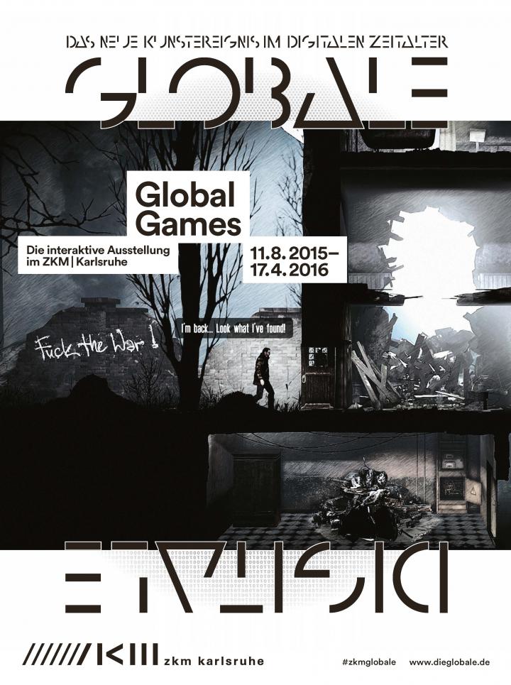 Innenseite Faltblatts zur Ausstellung »Global Games«