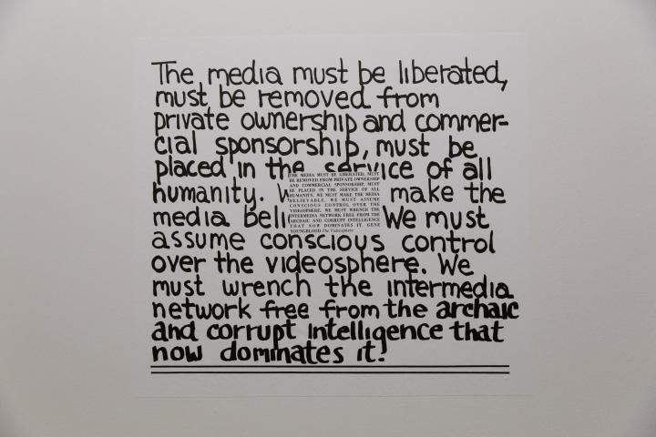  Poster of the media and video collective »Radical Software«
